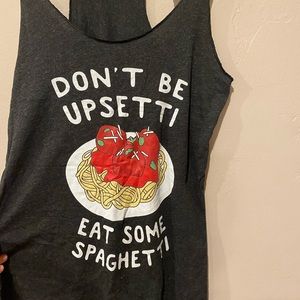 Don’t Be Upsetti Racerback Tank